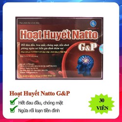 Viên uống hoạt huyết Natto G&P - Giúp giảm đau đầu...