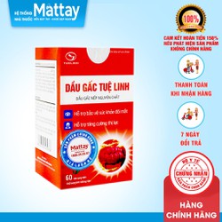 Dầu Gấc Tuệ Linh - Chai 60 Viên - Hỗ Trợ Bảo Vệ Sứ...
