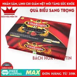 Hộp quà biếu VITAKOGIN TH - từ nhân sâm, linh chi...