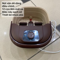 Bồn ngâm chân massage hồng ngoại 12 con lăm mát xa...