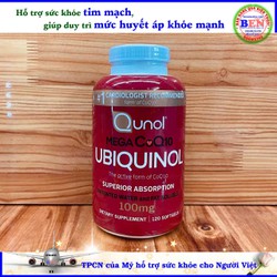 Viên uống hỗ trợ tim mạch và huyết áp Qunol Mega C...