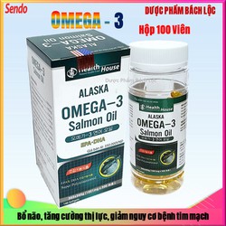 Viên dầu cá Alaska O.me.ga 3 Salmon Oil bổ não, sá...