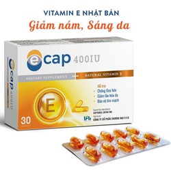 Vitamin E Cap 400 Nhật Bản, giảm nám, tàn nhang, đ...