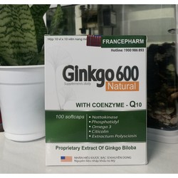 (Chính Hãng) Ginkgo 600 with Coenzym Q10 viên uố...