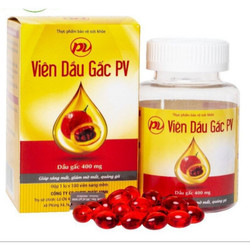 VIÊN DẦU GẤC PV - SÁNG MẮT - ĐẸP DA CHỐNG LÃO HÓA(...