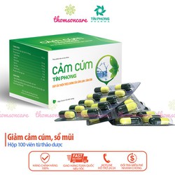 Cảm cúm Tín Phong Hộp 100 viên giảm đau nhanh tăng...