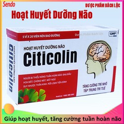 Hoạt Huyết Dưỡng Bão Citicolin Giảm Đau Đầu, Hoa M...