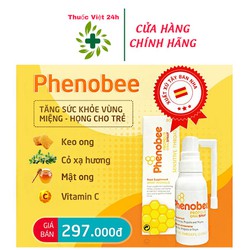 Xịt Họng Phenobee Propolis Oral Spray (Chai 30ml)...
