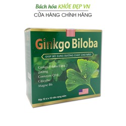 Hoạt huyết dưỡng não Ginkgo Biloba Extract 240mg -...