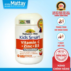 Kids Smart Vitamin C + ZinC + D3 Chewable Tablets...