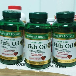 Dầu cá Natures Bounty Fish Oil 1400mg của Mỹ