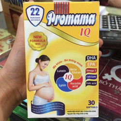 Promama iq bổ sung vitamin cho mẹ bầu, sản phẩm có...