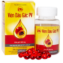 Viên dầu gấc PV Giúp sáng mắt, giúp làm giảm các t...