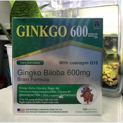 Ginkgo 600 giúp hoạt huyết dưỡng não bền thành mạc...