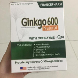 Ginkgo 600 giúp hoạt huyết dưỡng não bền thành mạc...