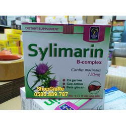 Bổ Gan Mát Gan Giải Độc Gan Silymarin Hộp 100 Viên
