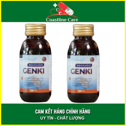 Dầu massage Genki hỗ trợ giảm đau, mỏi khớp xương...