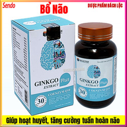 [Hộp 30 viên] Viên uống bổ não Ginkgo Extra Plus 3...