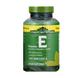 [*DATE 2/2025] Vitamin E 1000 IU Finest Nutrition...