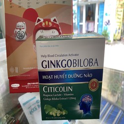 Hoạt huyết dưỡng não Ginkgo bibola citicolin 100 v...
