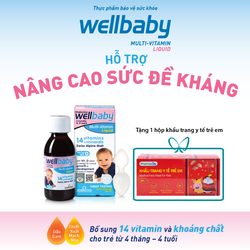 Siro bổ WELLBABY Multi-Vitamin Liquid - Hỗ trợ nân...