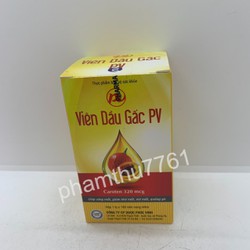 VIÊN DẦU GẤC PV (Hộp 100 viên)