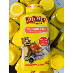 Kẹo gấu bổ sung Canxi cho trẻ em L’il Critters Cal...