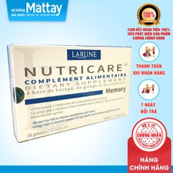 Nutricare Memory - Tăng cường tuần hoàn não - 30 v...