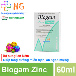 Biogam Zinc - Giúp bổ sung kẽm, tăng hấp thu, tăng...