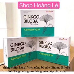 (hàng chính hãng) Viên uống bỗ não Ginkgo Biloba 3...
