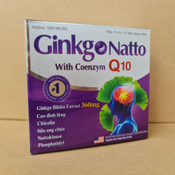 GINKGO NATTO COENZYM Q10, GIÚP TĂNG CƯỜNG LƯU THÔN...