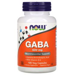 GABA, 500 mg, 100 viên, Now Foods - iHerb Việt Nam