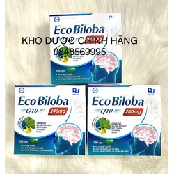 ECO BILOBA Q10 240mg hộp 100v- Hỗ trợ hoạt huyết,...