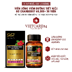 VIÊN UỐNG GO CRANBERRY 60,000 HỖ TRỢ CHỮA VIÊM ĐƯỜ...