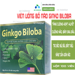 [Comb 2 hộp] Hoạt huyết dưỡng não Ginkgo Biloba 24...
