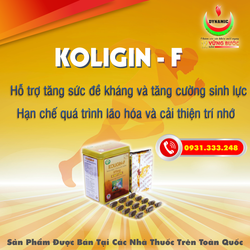KOLIGIN F - tăng đề kháng, chống lão hóa, tăng trí...