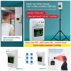 Máy bắn nhiệt độ hồng ngoại gắn tường tự động phụ...