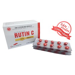 Rutin C Đại Uy - Tăng cường tính bền mạch máu, hỗ...