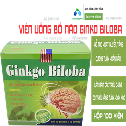 Hoạt huyết dưỡng não Ginkgo Biloba 240mg -hộp xanh...