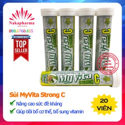 Sủi Myvita Strong C hương sả gừng chanh – Hỗ trợ t...
