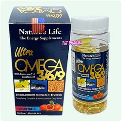 Viên dầu cá O.me.ga 369 Nature Life Bổ não, sáng m...