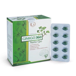 (Chính Hãng) Ginkgo 360 natto-q10 - viên uống tă...