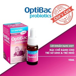 Optibac hồng probiotics for your baby drops cho bé...