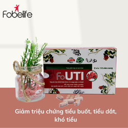 FoUTI - Hỗ trợ giảm nhanh tiểu buốt, tiểu dắt, khó...