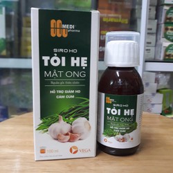Siro TỎI HẸ MẬT ONG chai 100ml hỗ trợ giảm ho, cảm...