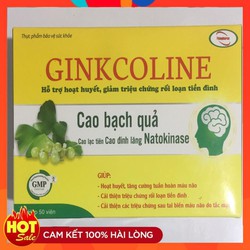 [ Chính Hãng ] Bổ Não GINKCOLINE Hộp 50 Viên - Tăn...
