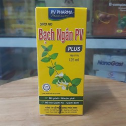 Bạch ngân PV plus - siro ho lọ 125ml