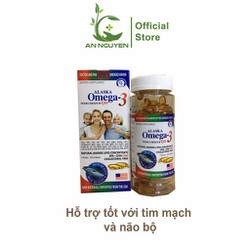 Viên dầu cá Alaska OME 3 with Coenzym Q10 lọ 100vi...