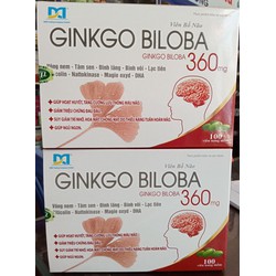 Ginkgo biloba 360mg hộp 100 viên