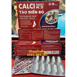 Calci Nano K2 Tảo Biển Đỏ Bổ sung canxi chống còi...
